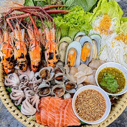 เมี่ยงเศรษฐีเมืองเหน่อลวกจิ้ม (กุ้งเผา)