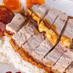 ข้าวสุดหมูกรอบ ไข่.
