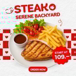 Steak Serene Backyard ซอยหลังวัดเกต