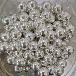 Letter Topping  Silver Multi Pearl