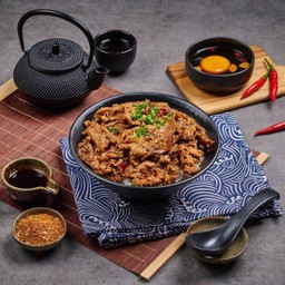สันคอหมูย่างญี่ปุ่น รสหม่าล่า (กับข้าว)