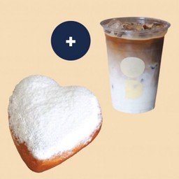 B 1 Donut + 1 Drink Set