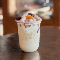 น้ำเต้าหู้พุดดิ้งนมสด .