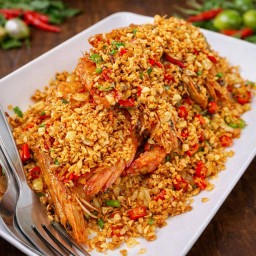 กุ้งคั่วพริกเกลือ