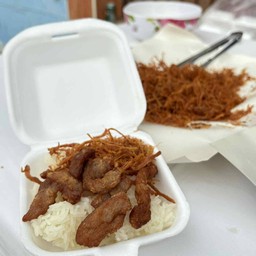 ข้าวเหนียวหมูทอดหมูฝอย NK