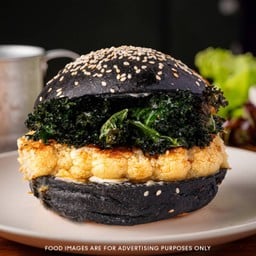 Citrus Cauliflower & Crispy Kale Burger