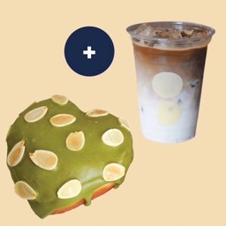 CM Matcha Donut + Ice Latte