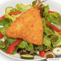 สลัดปลาอาจิทอด