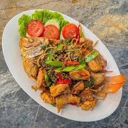 ปลาทับทิม ผัดฉ่า (ตัว)