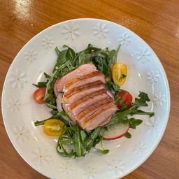 Smoked duck salad with yuzu dressing