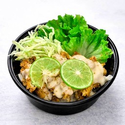 มาม่าเผ็ดเกาหลี+ไก่ทอดฉ่ำซอสมะนาว