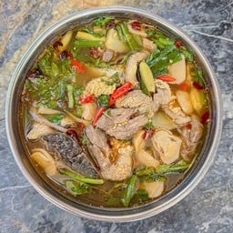 ต้มยำปลาช่อน+ไข่ปลา+พุงปลา (หม้อไฟ)