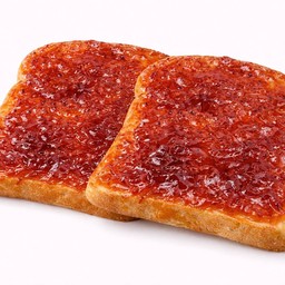 เนย-แยมสตอเบอรี่ 2 แผ่น