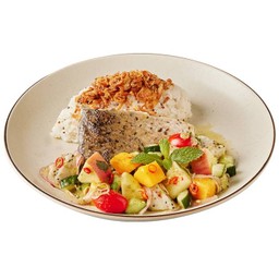 ข้าวปลากะพง ยำผลไม้
