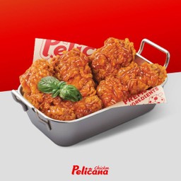 ไก่ไร้กระดูก(สะโพก) คลุกซอส 4 ชิ้น
