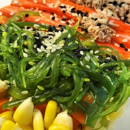 สลัดปูอัดสาหร่าย