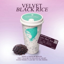 Velvet Black Rice : โยเกิร์ตปั่นข้าวเหนียวดำ