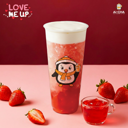 สมูทตี้สตรอว์เบอร์รีหนึบหนับวิปชีส (L)