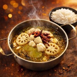 เซตปลาต้มผักกาดดอง+ข้าว