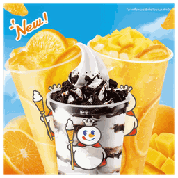 ชาน้ำส้ม+ชาน้ำส้มมะม่วง+โอรีโอลัคกี้ซันเดย์