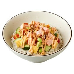 ข้าวหน้าลาบ แซลมอนเบิร์น