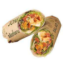 แรปเบคอนไข่ชีส