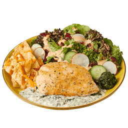 สเต็กอกไก่ ทรัฟเฟิลผักโขม