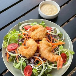 สลัดกุ้งทอด