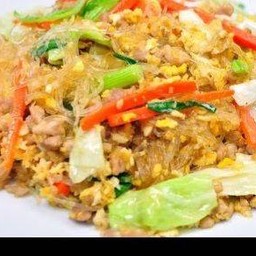 กับข้าวผัดวุ้นเส้นหมู