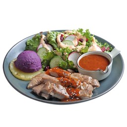 สเต็กหมู ฮาวาย