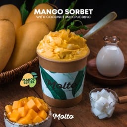 มะม่วงซอร์เบท์ พุดดิ้งกะทิ 16oz.