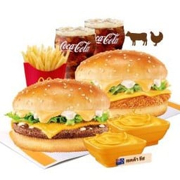 ชุดคอมโบซูเปอร์ชีสซี่เบอร์เกอร์มิกซ์