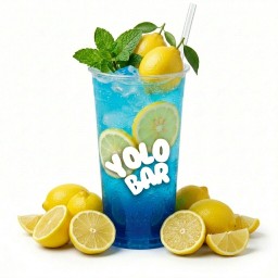 บลูเลมอนโซดาซ่า 22 oz.  (ไม่มีทอปปิ้ง)