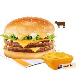 ดับเบิ้ลชีสซี่เบอร์เกอร์เนื้อ & ชีสดังก์