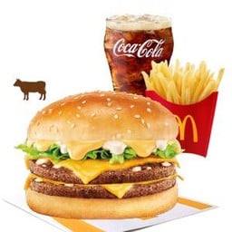 ชุดดับเบิ้ลชีสซี่เบอร์เกอร์เนื้อ (L)