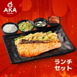 ชุดแซลมอนเนยกระเทียม