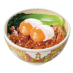 ข้าวหน้าไก่เทริยากิดับเบิ้ลไข่ออนเซ็น