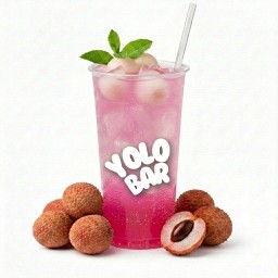 ลิ้นจี่โซดา 22 oz. (ไม่มีทอปปิ้ง)