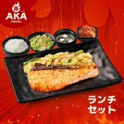 ชุดแซลมอนเนยกระเทียม