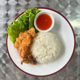 ข้าวทอดกระเทียม (Fried Garlic with Rice)