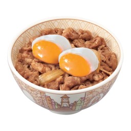 ข้าวหน้าเนื้อดับเบิ้ลไข่ออนเซ็น