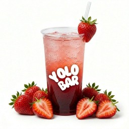 สตอเบอรี่ โซดาซ่า 22 oz. (ไม่มีทอปปิ้ง)