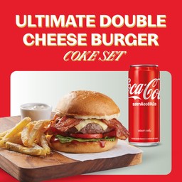 [อร่อยซ่ากับโค้ก] Ultimate Double Cheese Burger Set