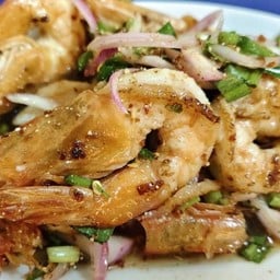 ลาบกุ้ง(กับข้าว)