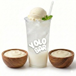 โยเกิร์ตโซดาโฟลท์ 22 oz. (รวมไอติม)