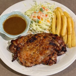 สเต็กไก่พริกไทยดำ
