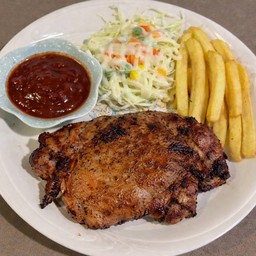 สเต็กไก่บาร์บีคิว
