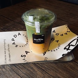 Iced Matcha Thai Tea Milk มัทฉะนมสดชาไทย