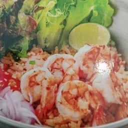 ข้าวยำกุ้งนำ้จิ้มแซ่บ
