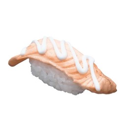 A27 ซูชิแซลมอนเบิร์นซอสมายองเนส (Seared Salmon With Mayonnaise Sauce Sushi)